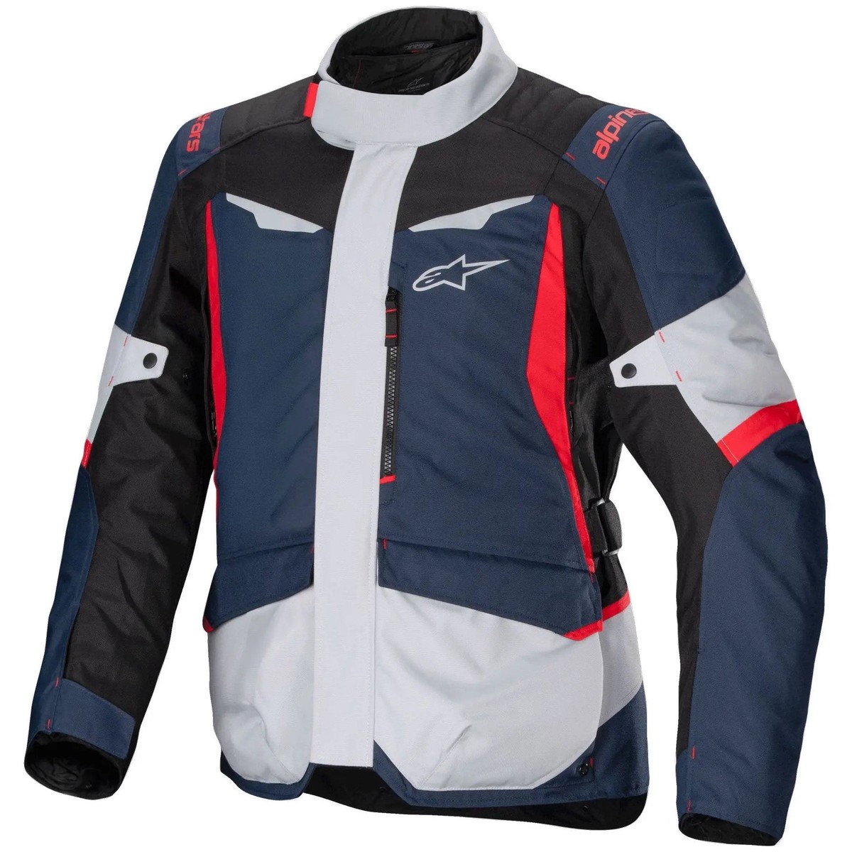 Alpinestars ST-1 Waterproof Textile Jacket Dark Blue Black Bright Red