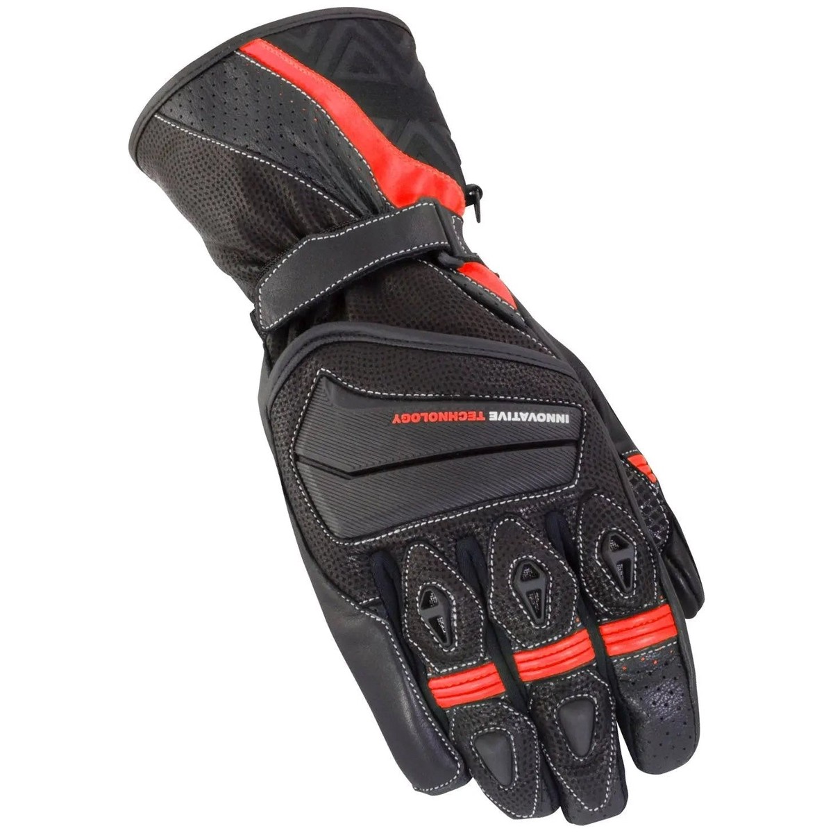 Bike It Spyder Summer Road Gloves Black Red