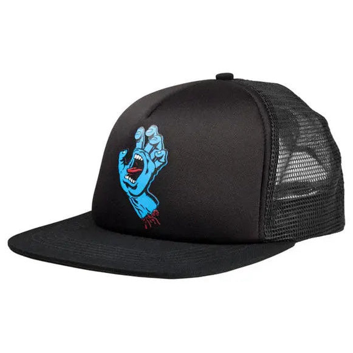 Santa Cruz Hand Mesh Back Cap Black Black