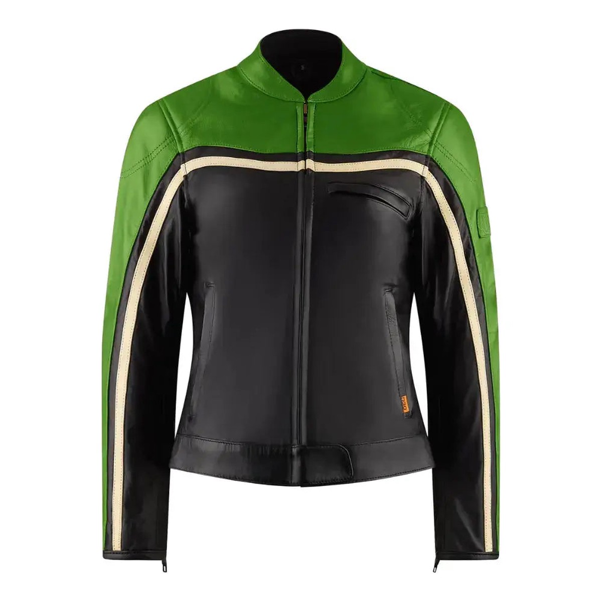 MotoGirl Hayley Ladies Leather Jacket Green