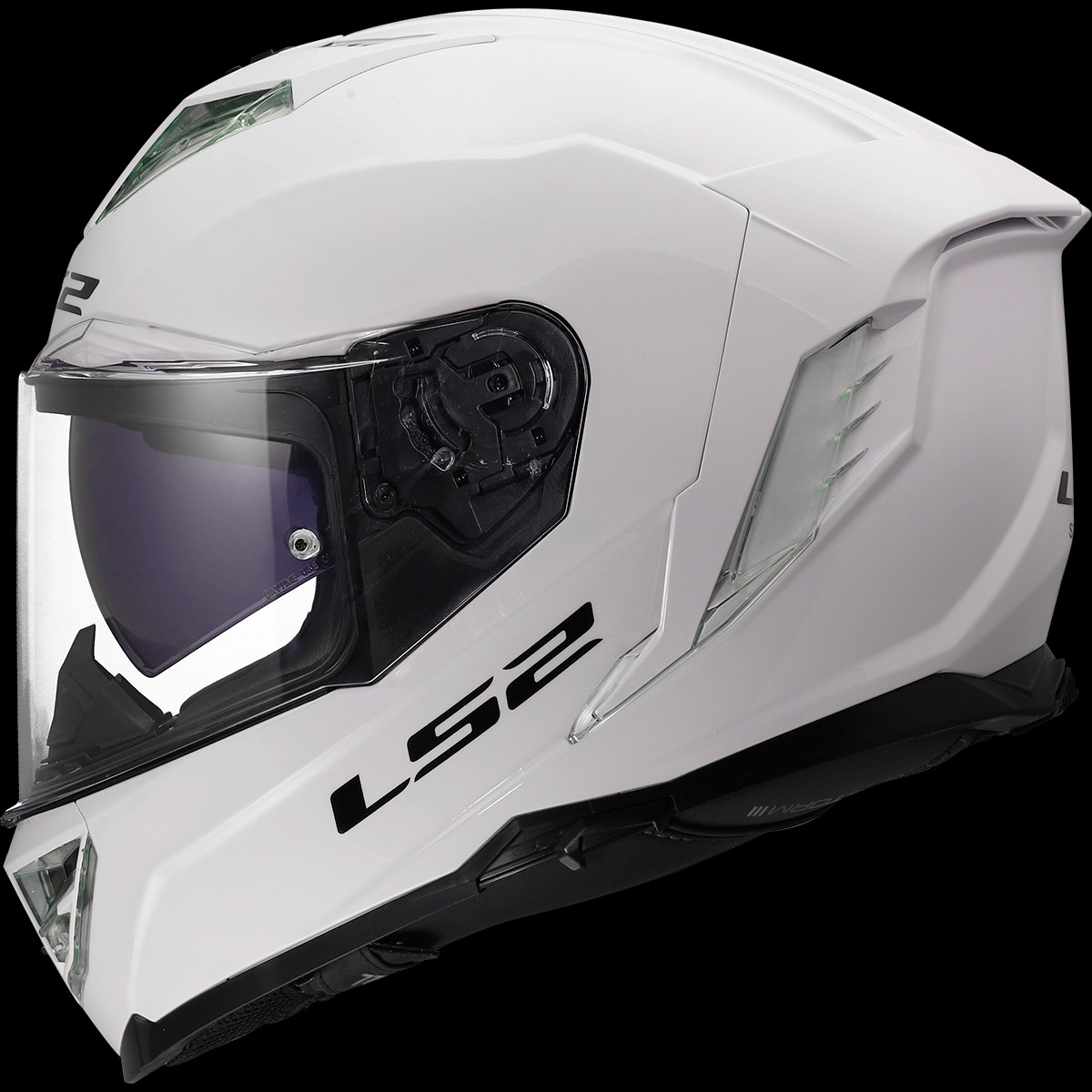 LS2 FF818 Storm 3 Solid Gloss White