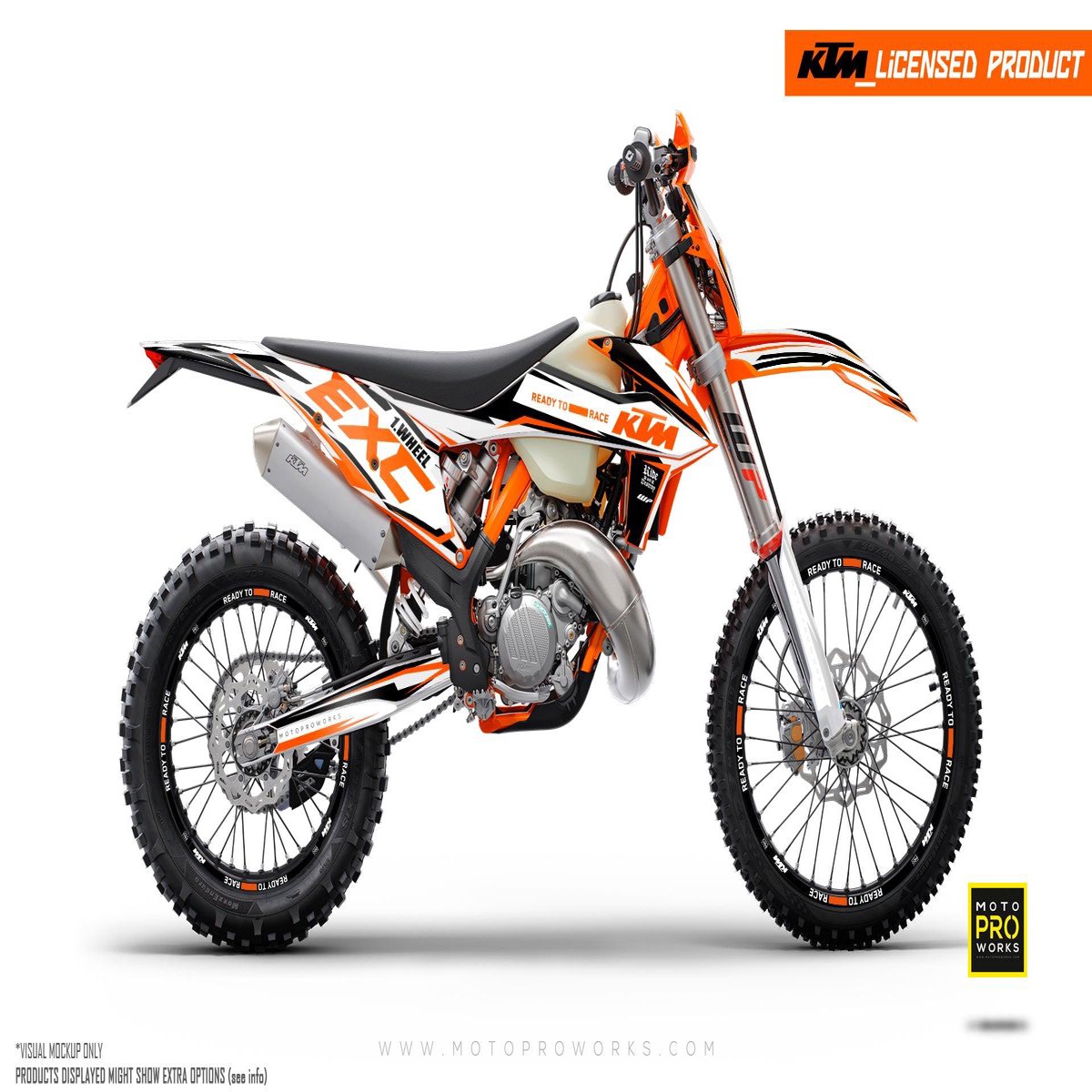 KTM XC XC-F XC-W GRAPHICS - Jet (GreyOrange)