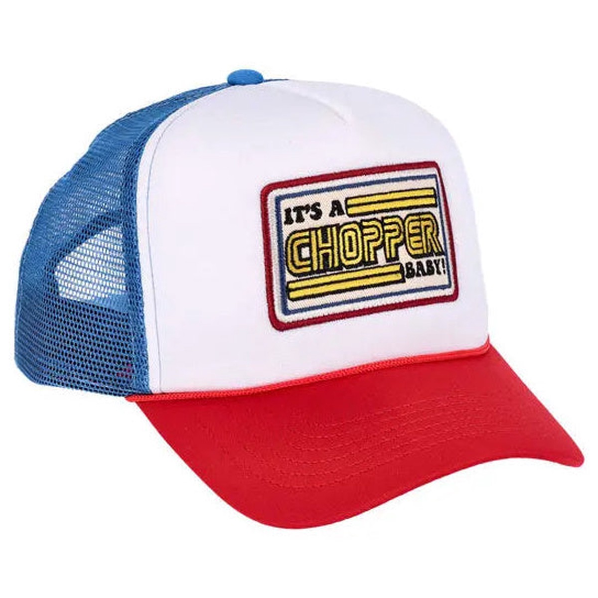 13 And A Half Magazine Its A Chopper Baby Trucker Cap Blue Red White