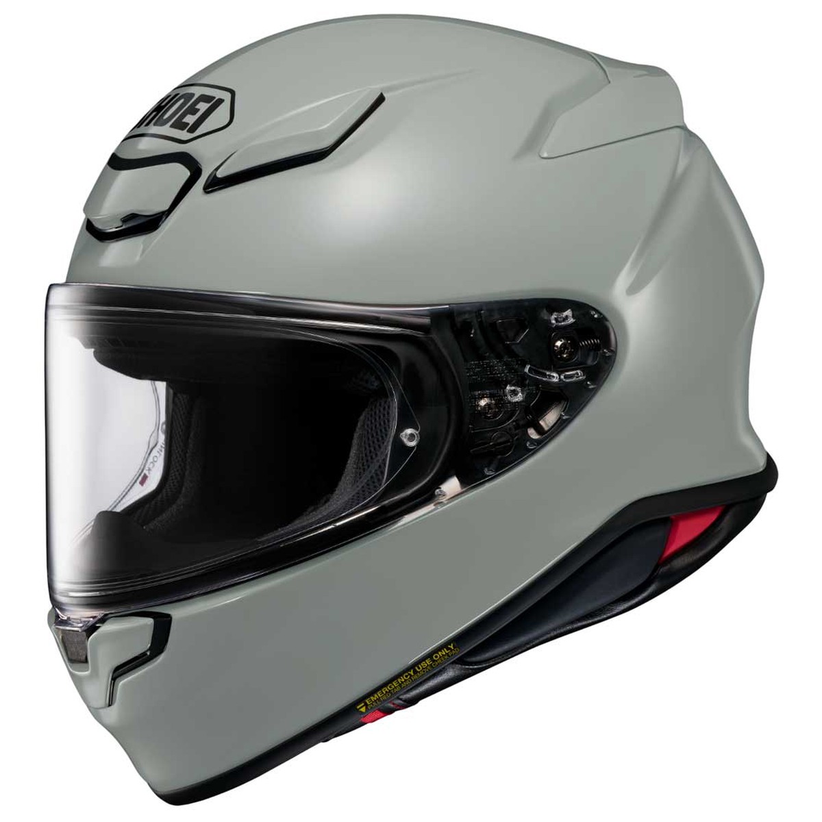 Shoei NXR2 Plain Chalk Grey Helmet