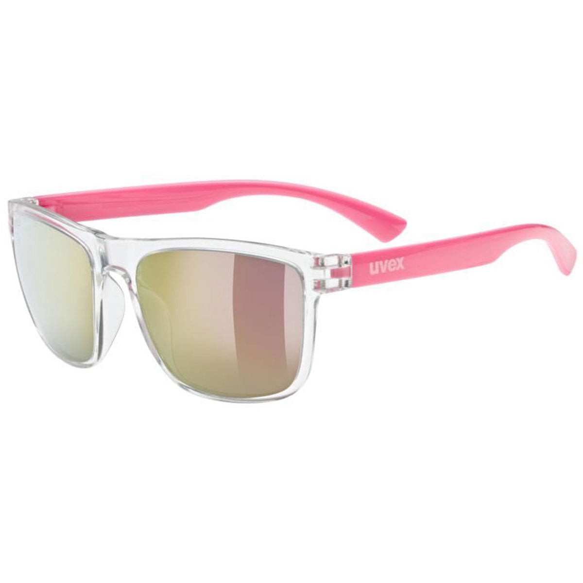 Uvex Rookie Kids Sunglasses Clear Pink With Pink Lenses