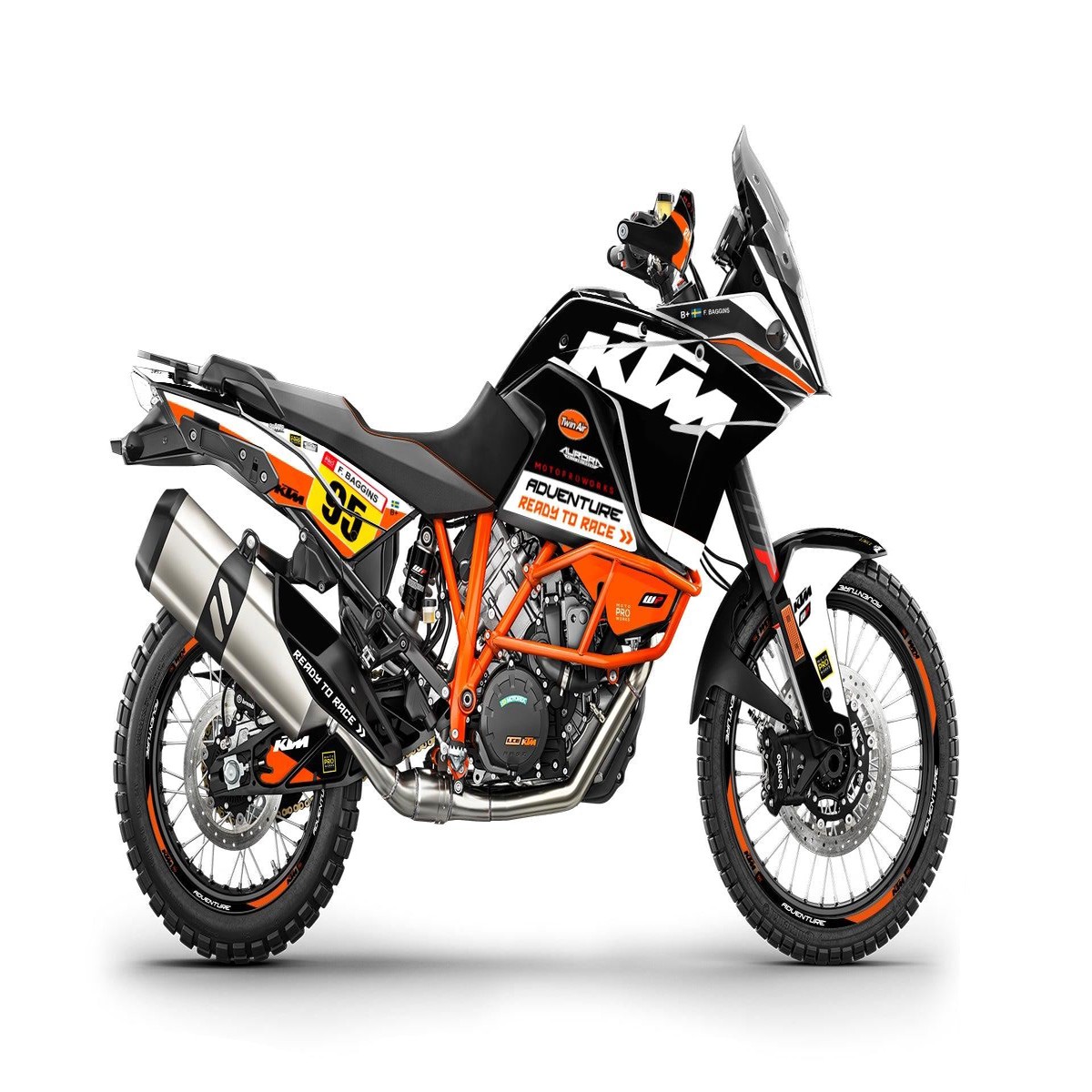 KTM 1090 Adventure GRAPHICS - WAYPOINTER (Night)
