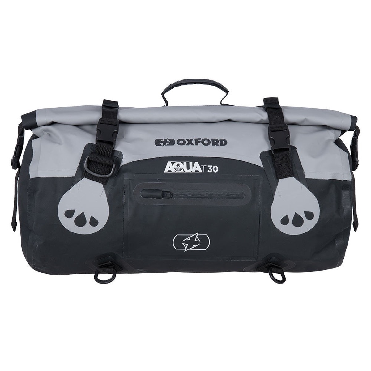 Oxford AQUA T-30 ROLL BAG - GREY BLACK