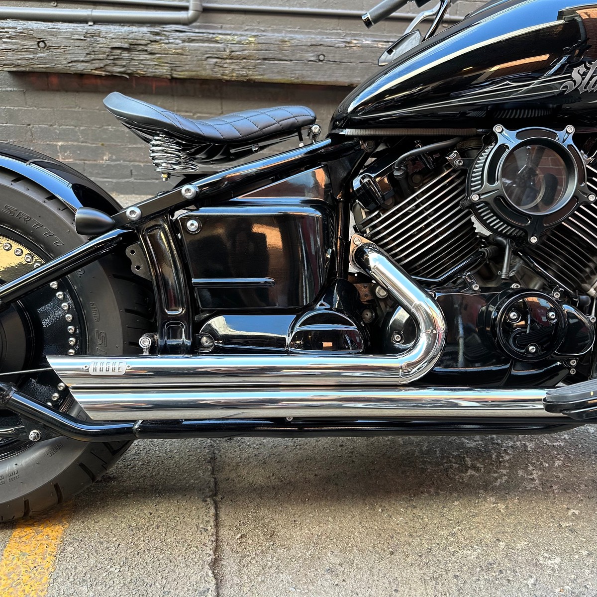 Yamaha XVS650 V-star - Stainless Exhaust Short Shots