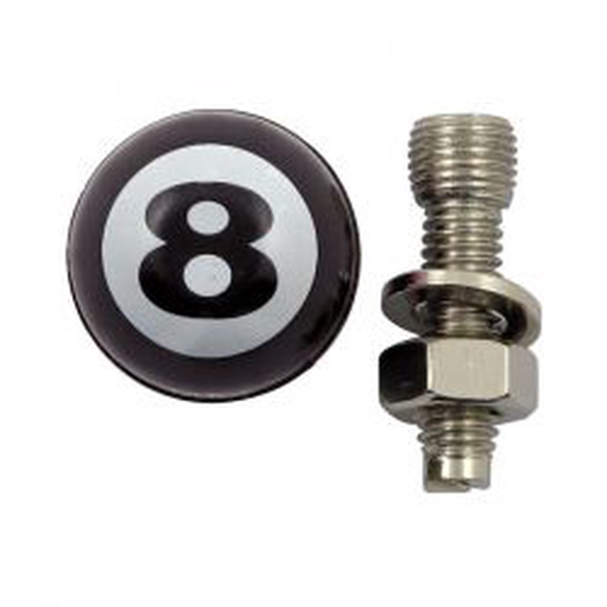 EIGHT BALL LICENSE PLATE MOUNTS BLACK