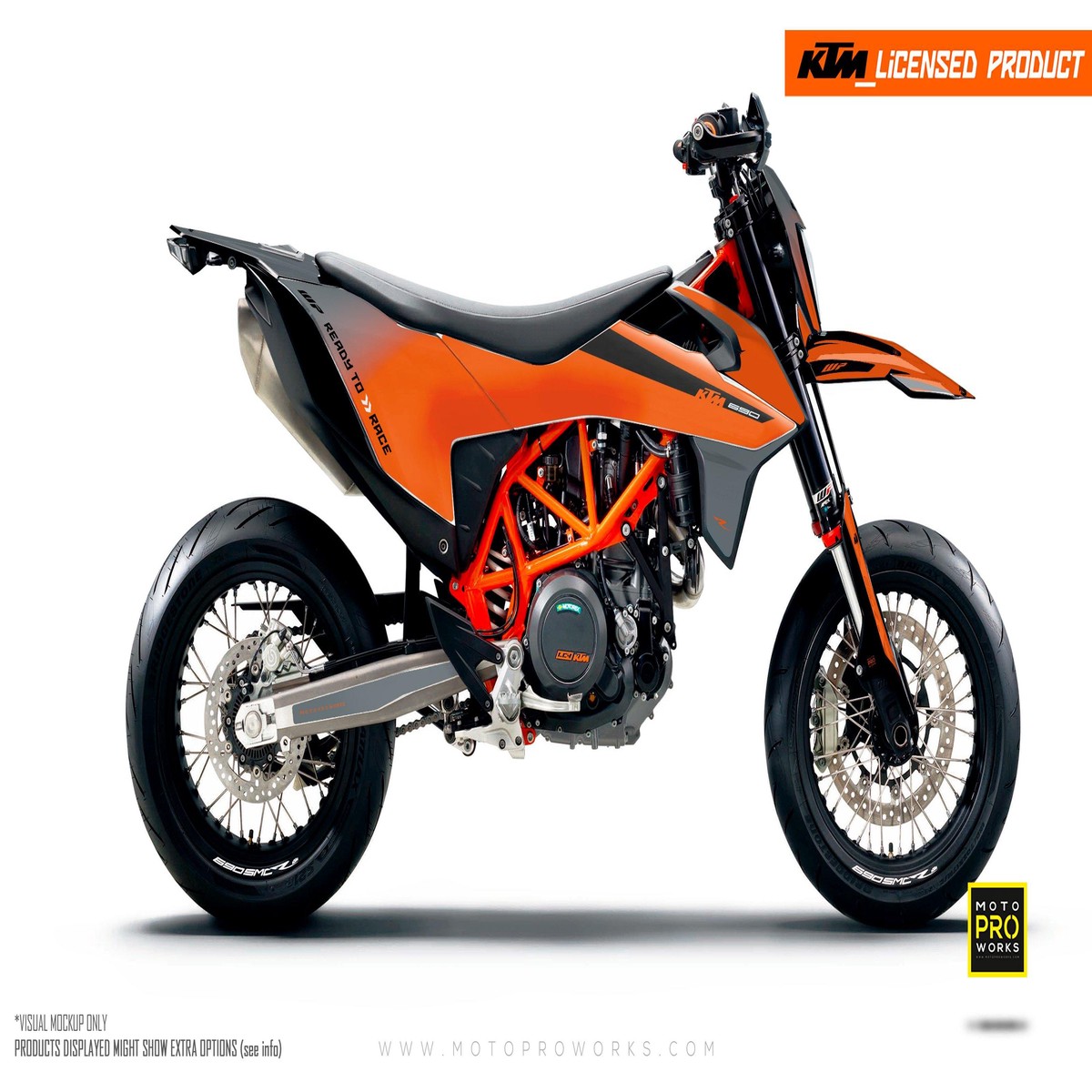 KTM GRAPHICS - RADIUS (greyorange)
