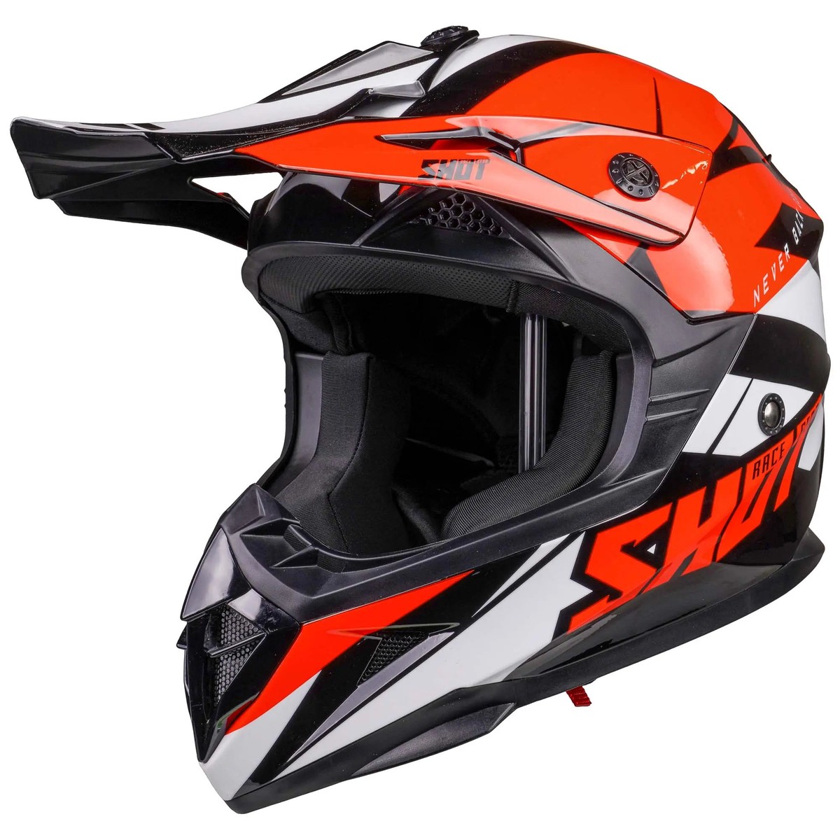 Shot Pulse MX Revenge Black Orange Glossy White