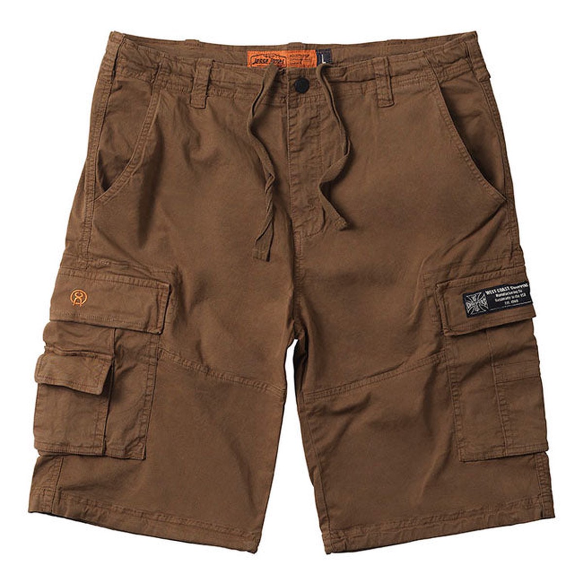 West Coast Choppers CFL Cargo Shorts Khaki Brown