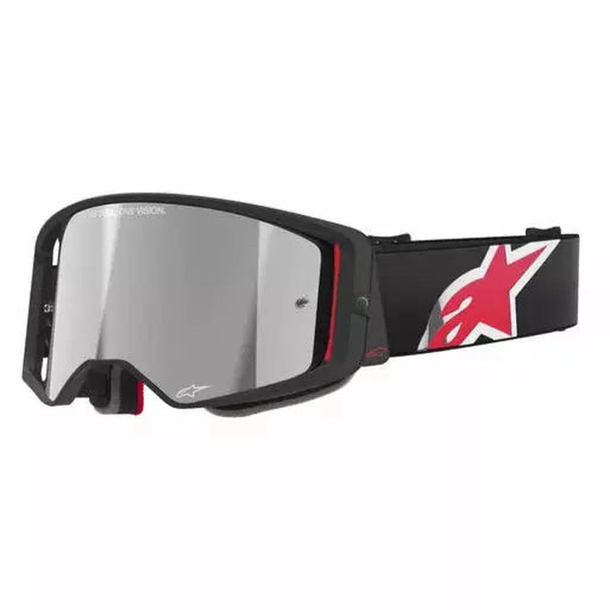 Alpinestars Supertech Corp Goggles Black Red Mirror Silver
