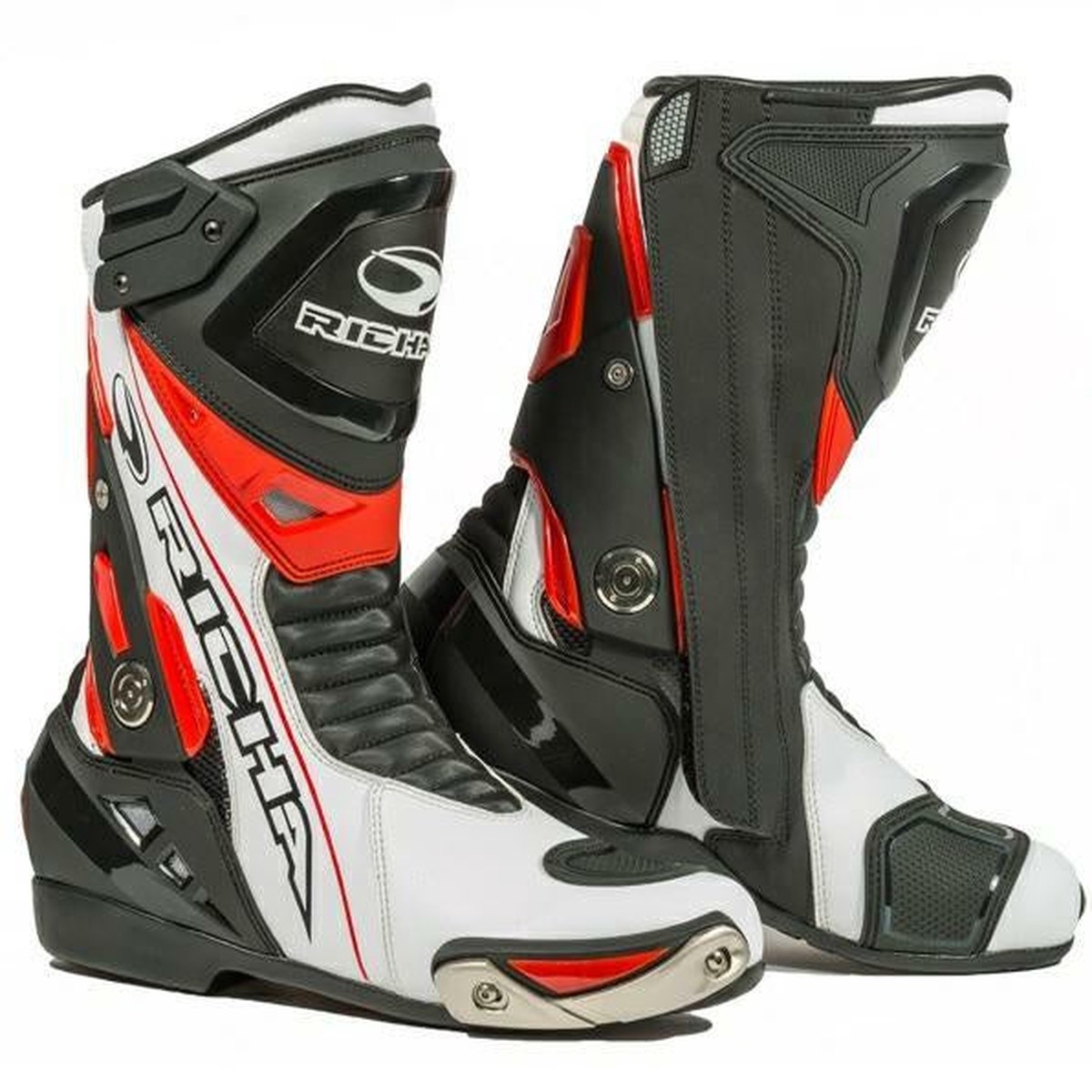 Richa Blade Leather Waterproof Boots - Black White Red