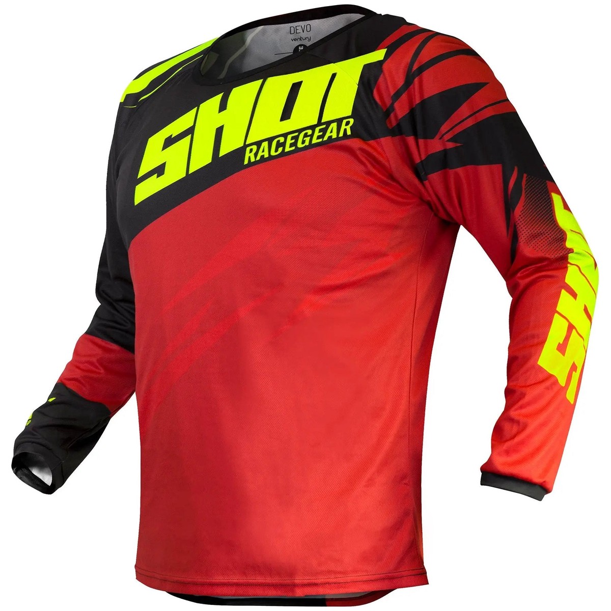 Shot Devo MX Jersey Ventury Red Neon Yellow