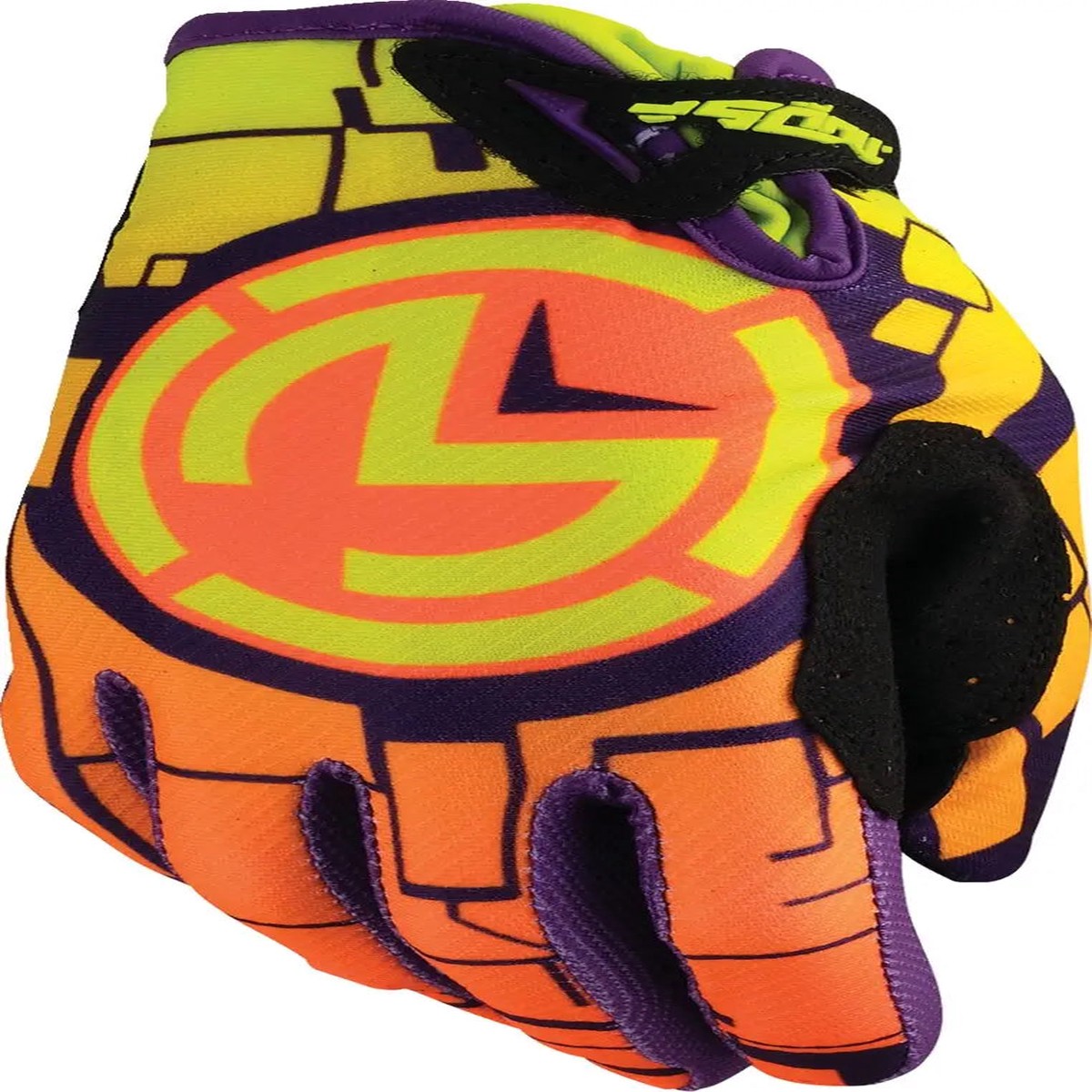 Moose Racing S Youth Textile Gloves Orange Green