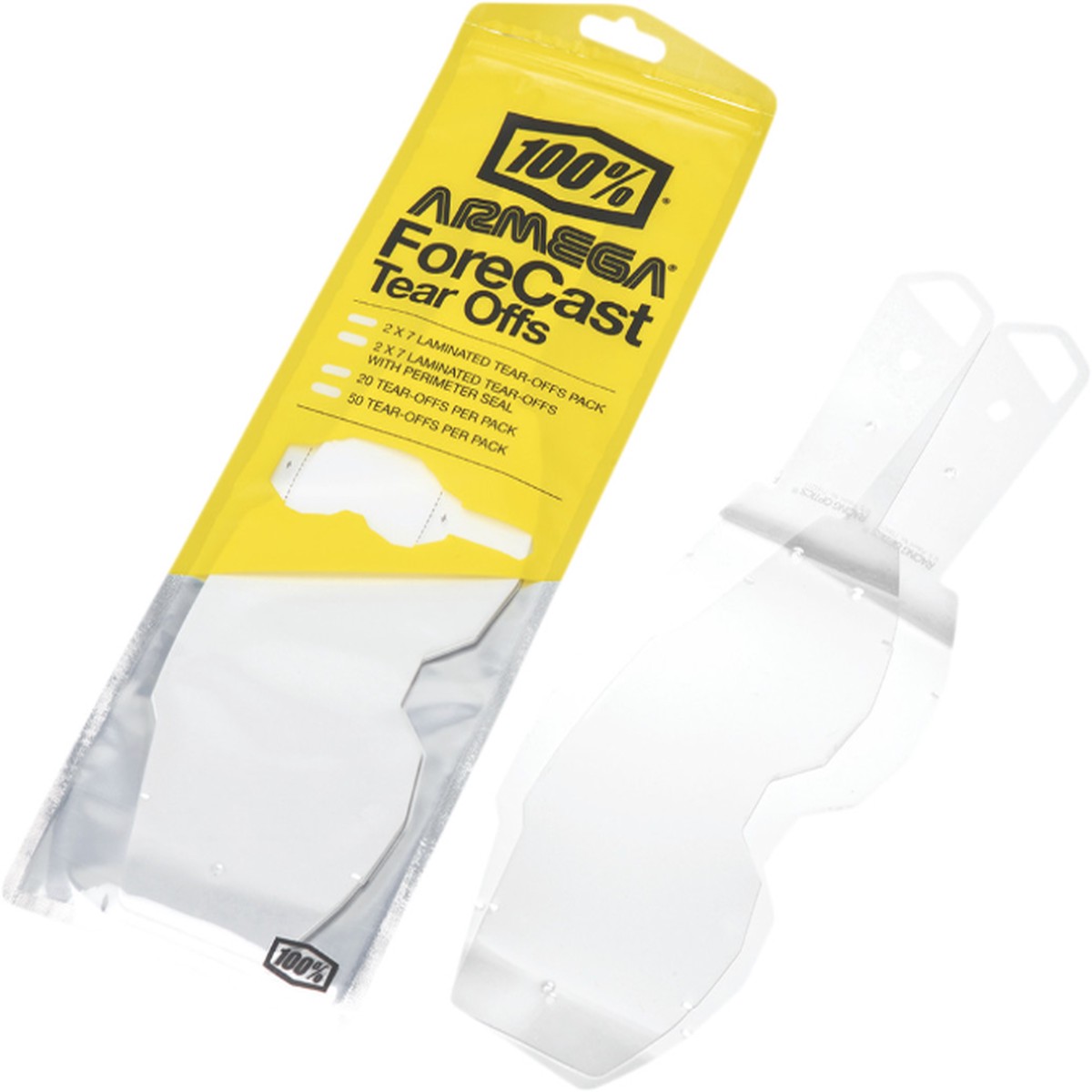 100 Armega Forecast Goggle Laminated Tear-Offs