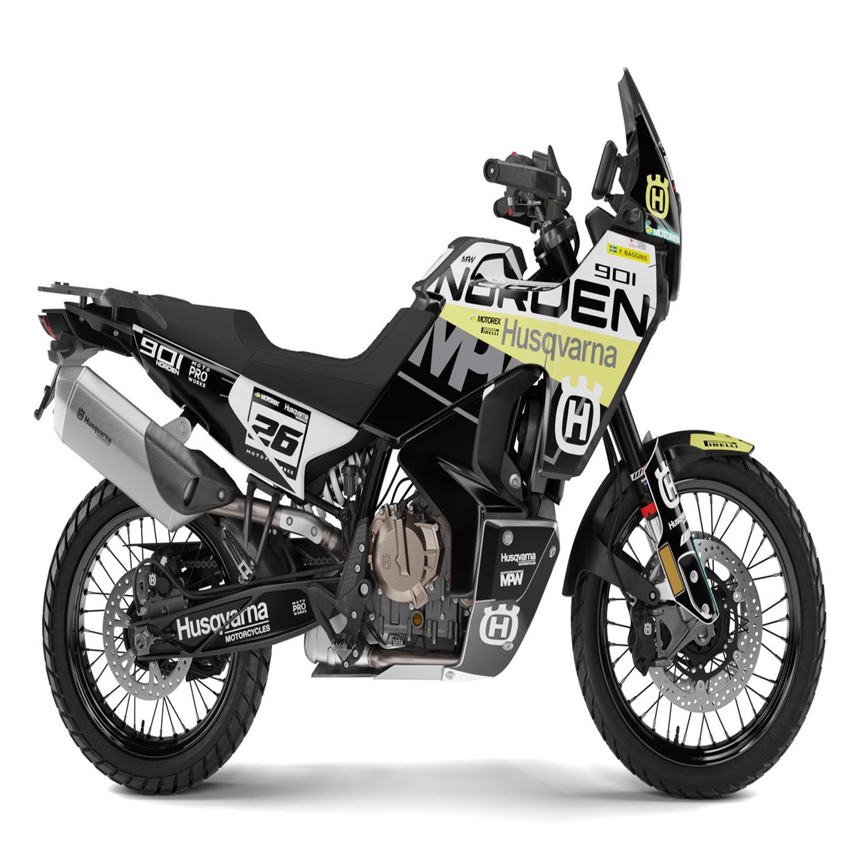 HUSQVARNA Norden 901 GRAPHICS - P1 (BlackYellow)