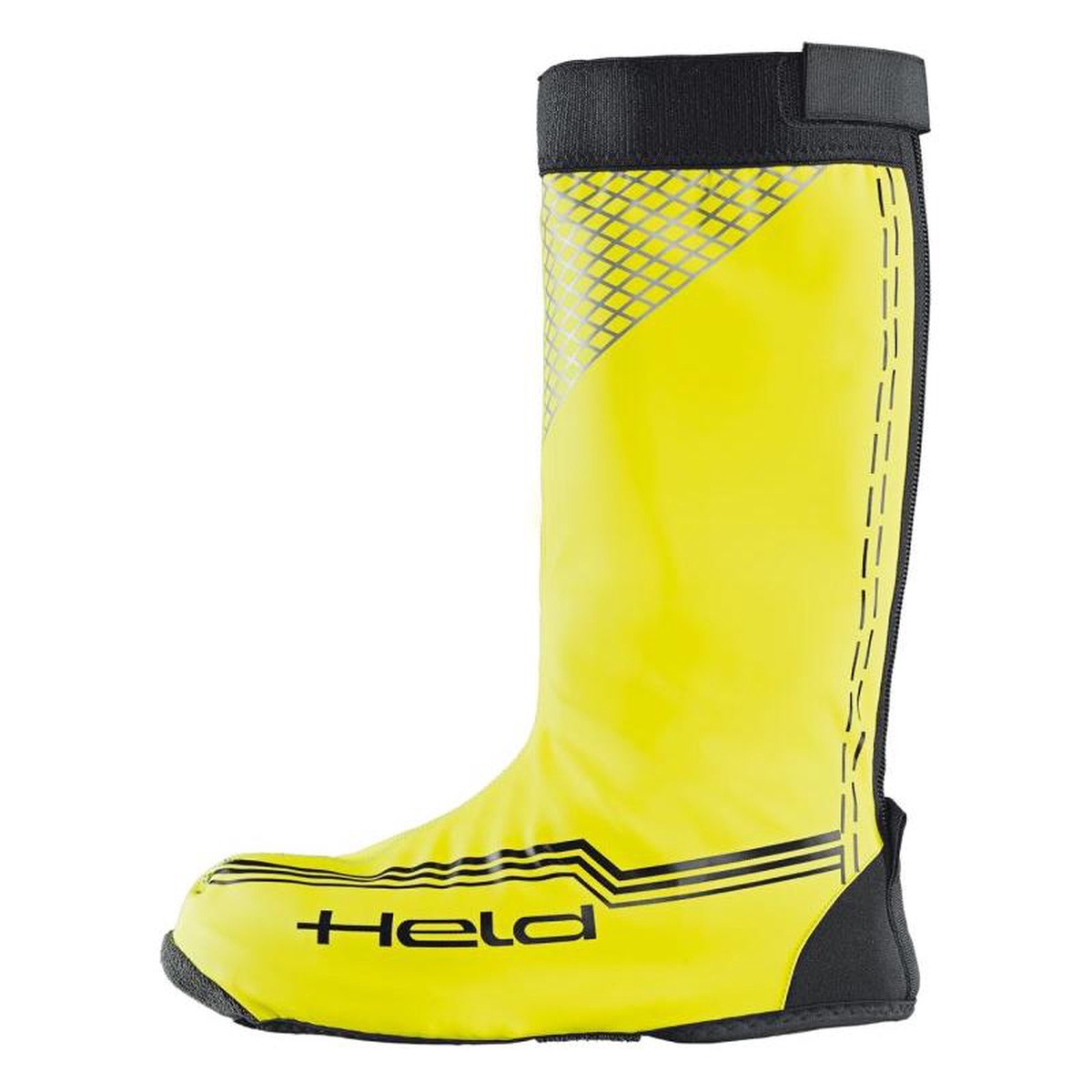 Held Boot Skin Long Over Boots Black Neon Yellow