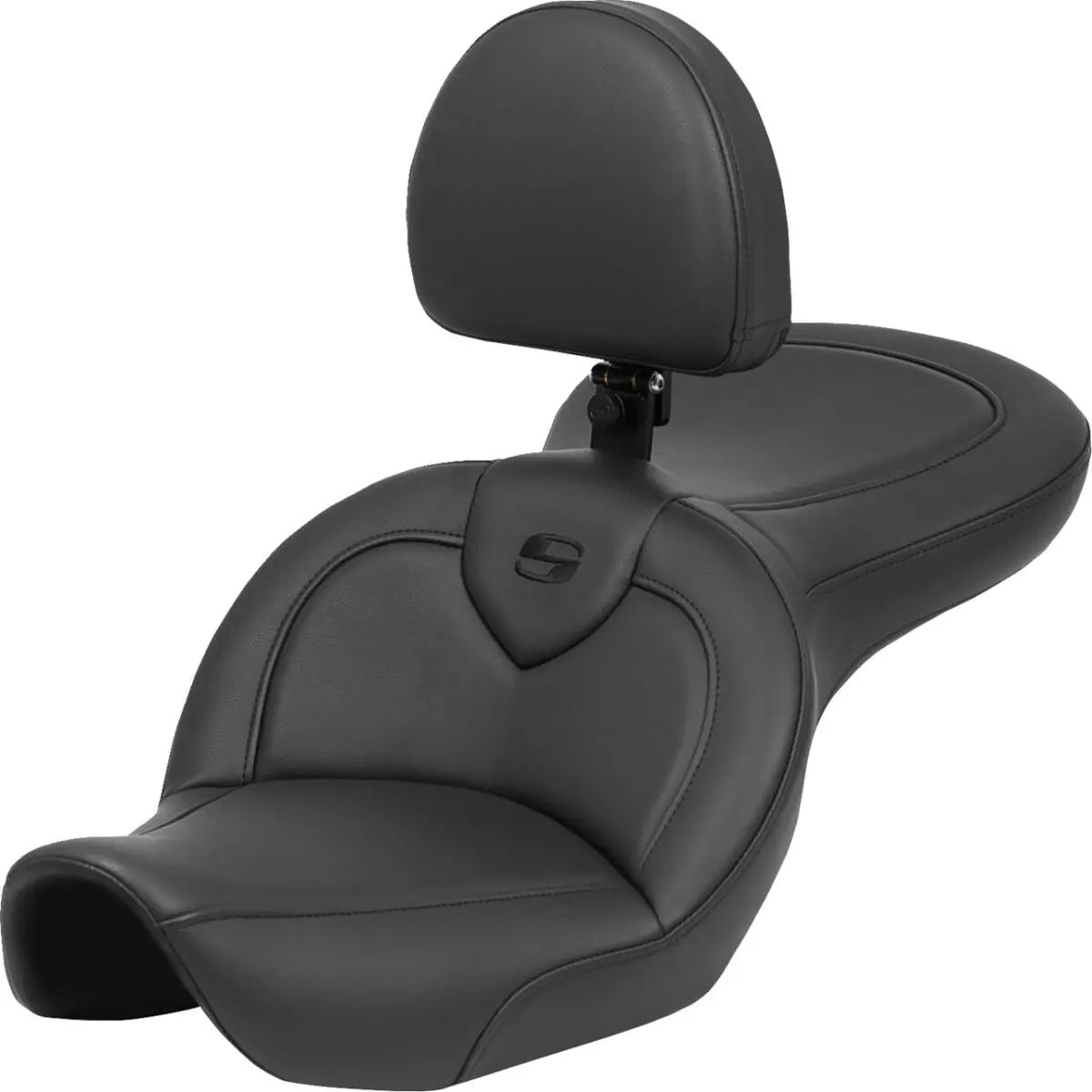 Saddlemen Explorer Roadsofa Standard Reach Black Stitching Seat With Backrest Black
