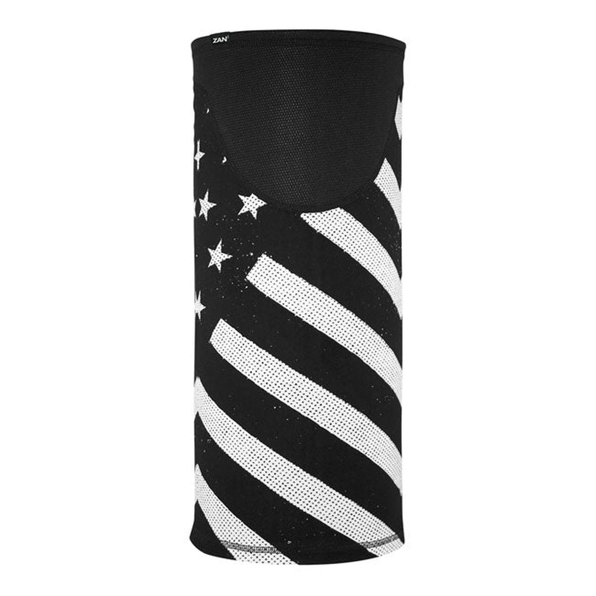 ZAN Headgear Windproof Motley Tube Black White Flag