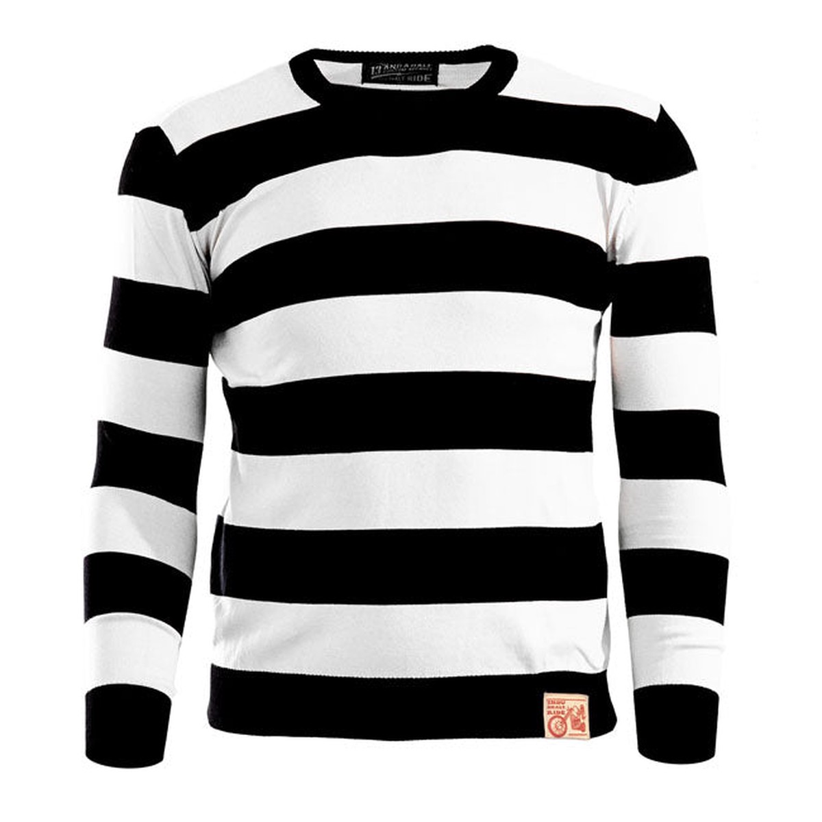 13 And A Half Magazine Outlaw Sweater Black Off White
