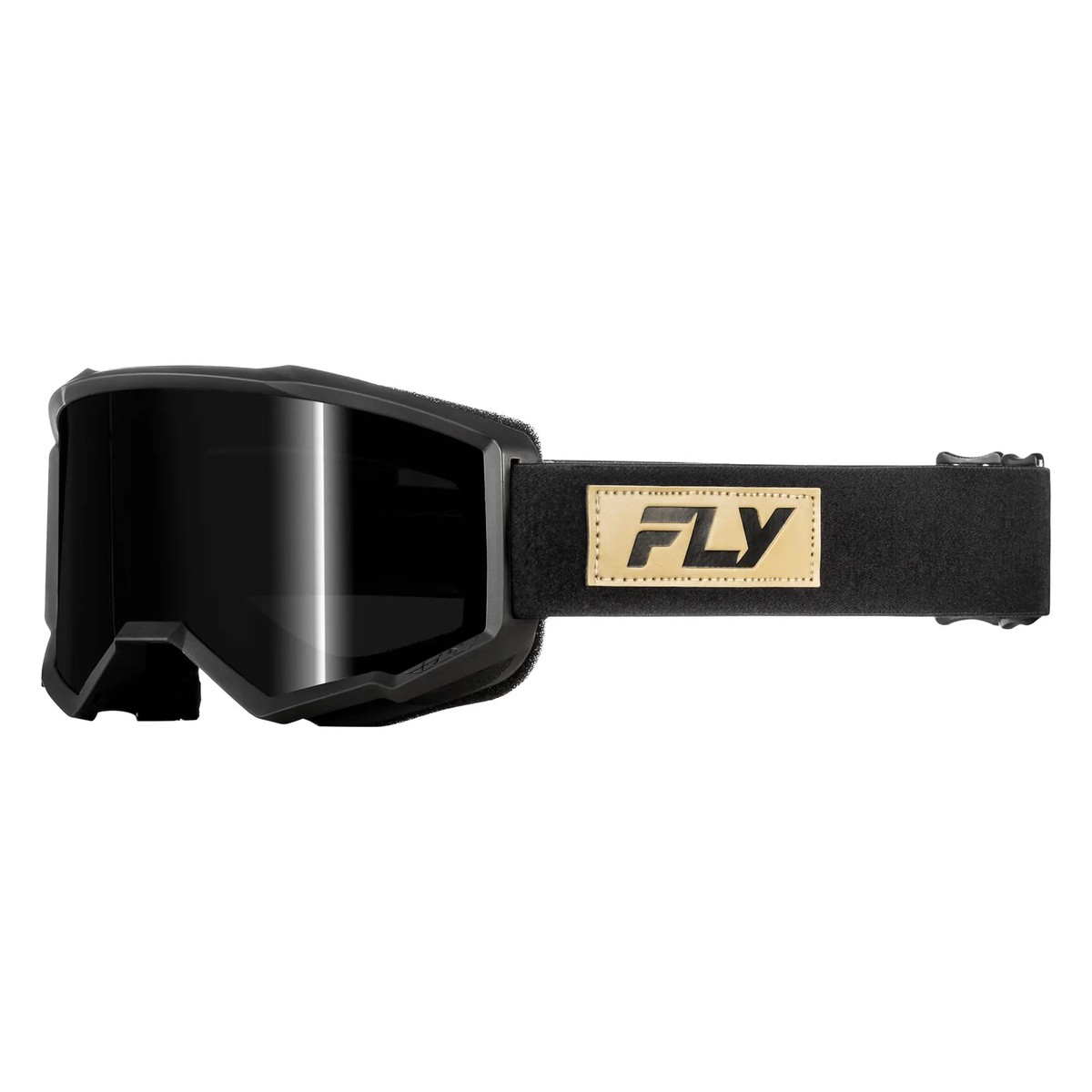 Fly Racing Focus Sand Goggles Black Tan With Dark Smoke Lens