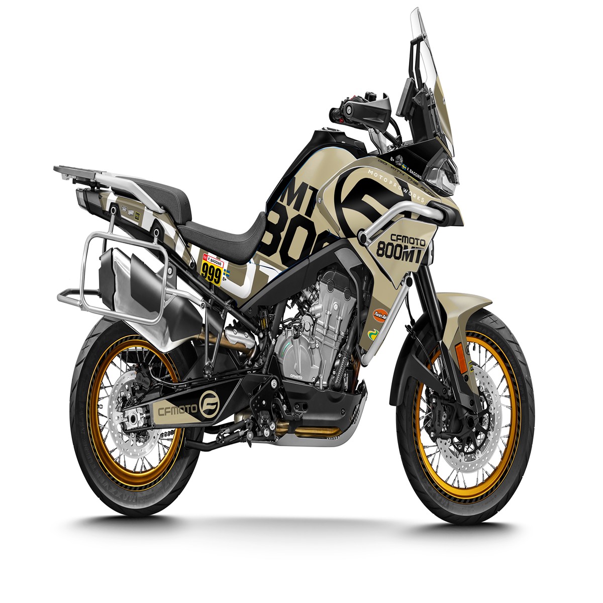CFMOTO 800 MT GRAPHICS - Waypointer (Sand)