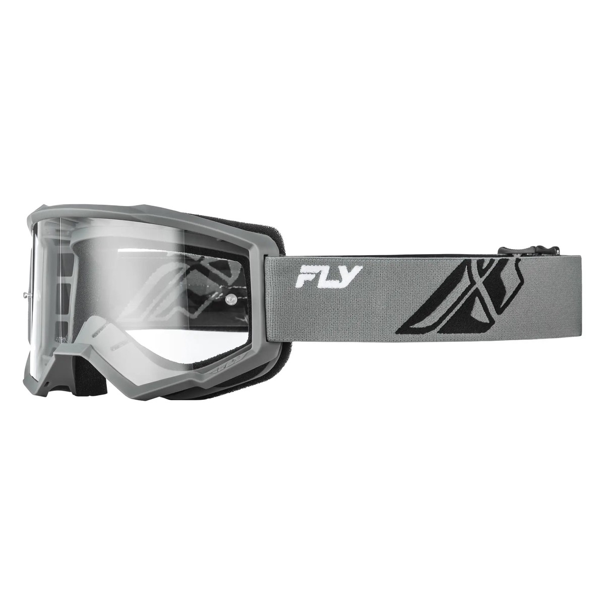 Fly Racing Focus Goggle Grey Black With Clear Lens