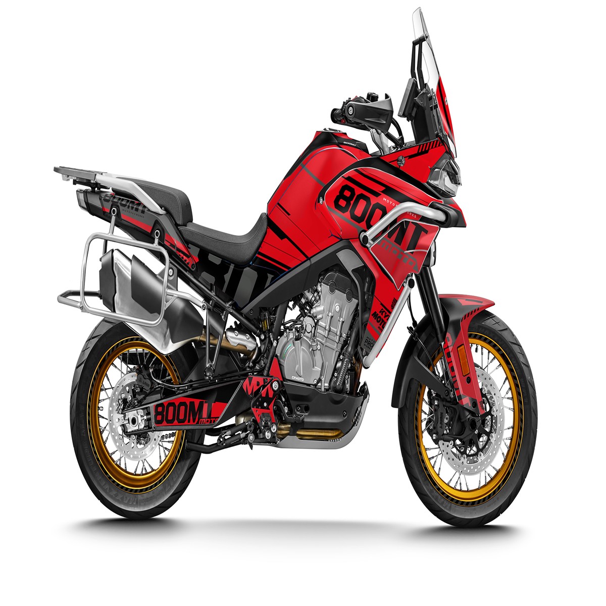 CFMOTO 800 MT GRAPHICS - Archer (Red)