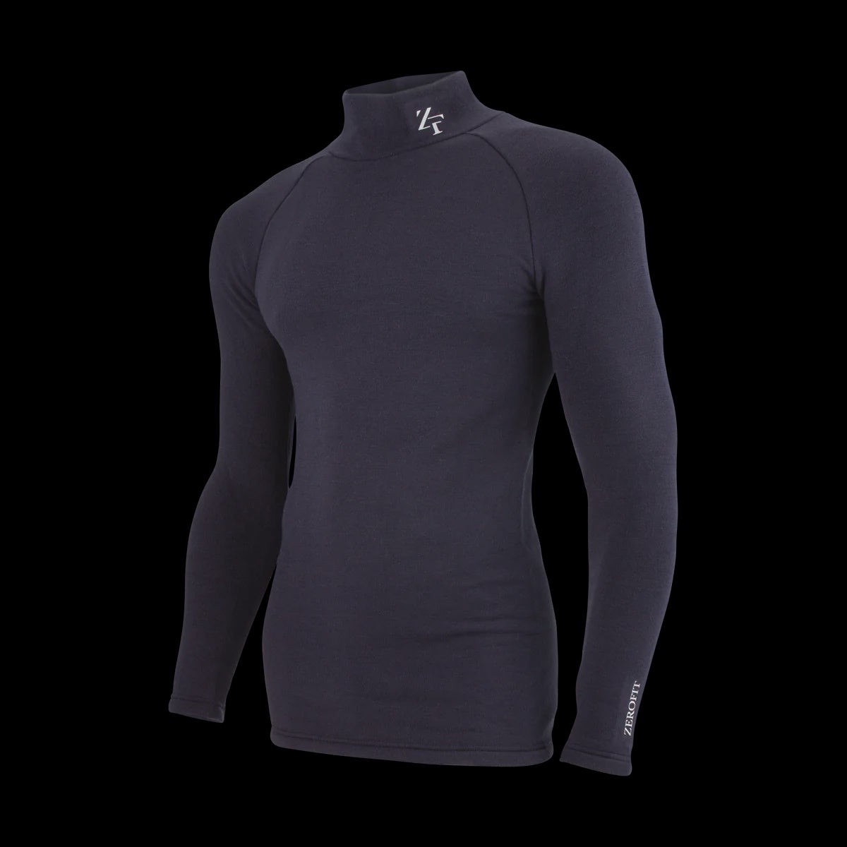 Zerofit Ultimate Neck HeatRub Baselayer Top - Navy