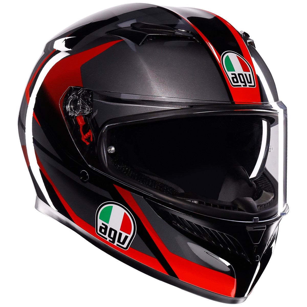 AGV K3 ECE 2206 Striga - Matt Black Grey Red
