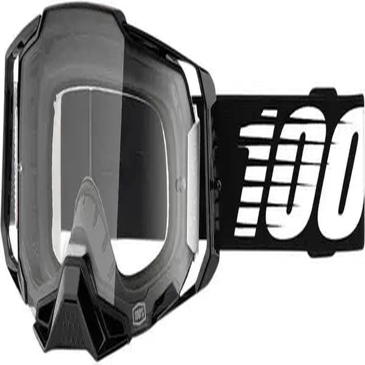 100 Armega Goggles Black White